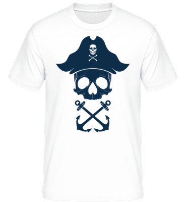 Pirate Skull -  Shirtinator Men's T-Shirt - White - Front