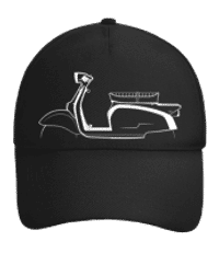 'Zündapp RS 50 Super' Silhouette - Baseball Cap adjustable - Black - Front