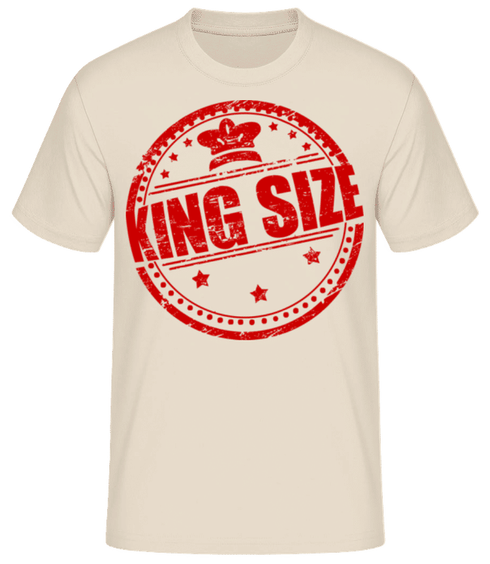 Preview: King Size Logo - Men's Basic T-Shirt - Cream - Front