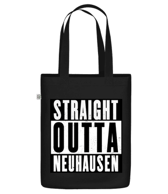 Straight Outta Neuhausen - Bio Tasche - Schwarz - Vorne