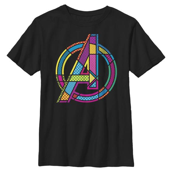 Aperçu: Marvel - Avengers - Avengers Halftone Pop A - Enfant T-shirt - Noir - Devant