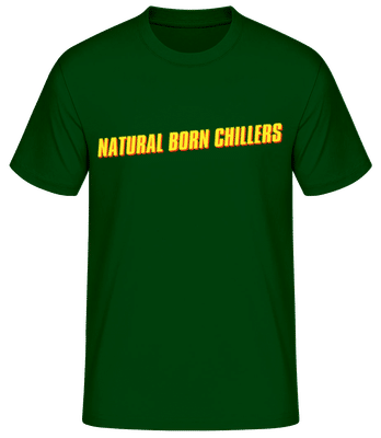 Natural Born Chillers - Männer Basic T-Shirt - Flaschengrün - Vorne