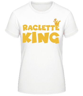 Raclette King - Dámske basic tričko - Biela - Predné