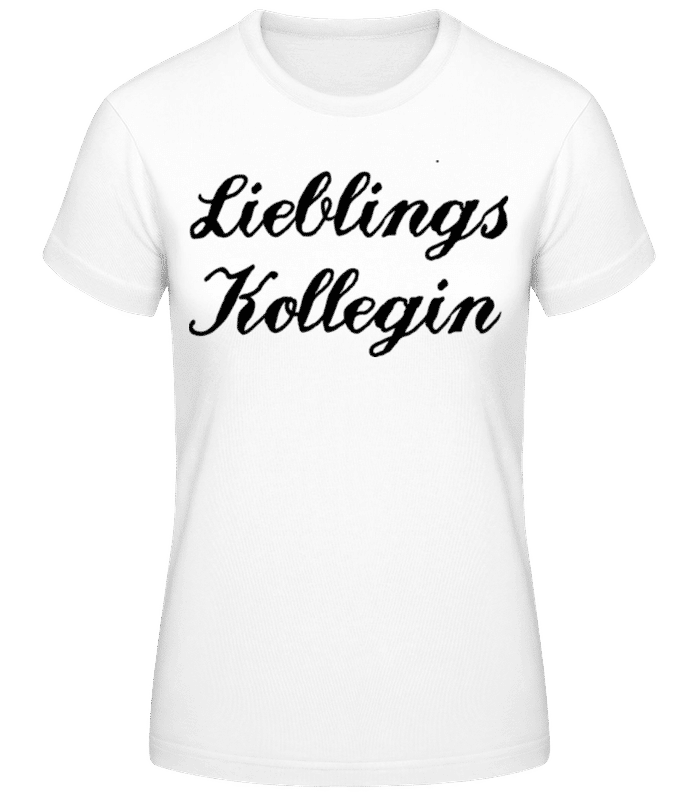 Vorschau: Lieblings Kollegin - Frauen Basic T-Shirt - Weiß - Vorne