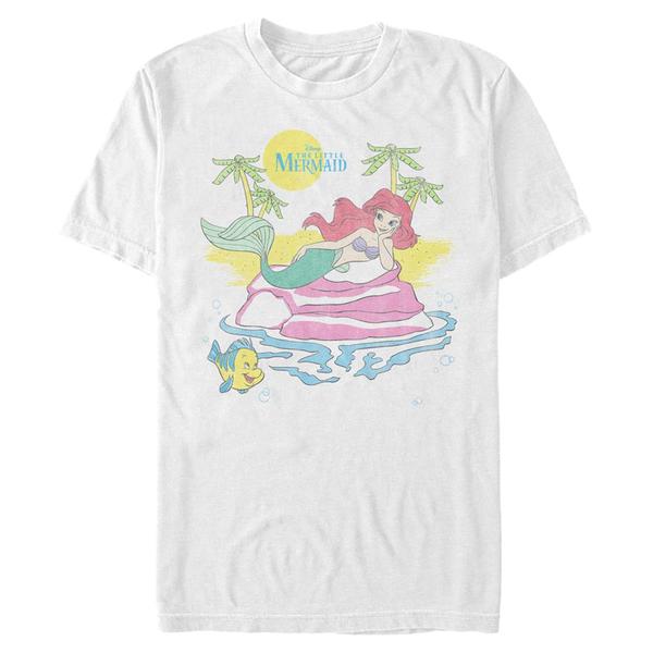Disney - Ariel La Petite Sirène - Malá mořská víla Beachy - Homme T-shirt - Blanc - Devant