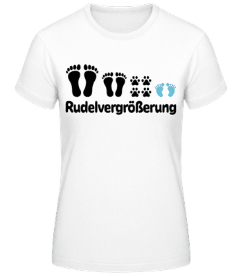 Rudelvergrößerung - Frauen Basic T-Shirt - Weiß - Vorne