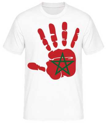 Morocco Hand - Men's B&C T-Shirt - White - Front