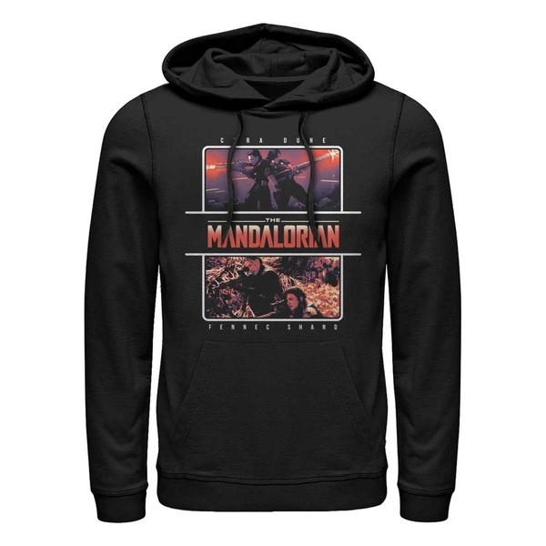 Aperçu: Star Wars - The Mandalorian - Cara Dune MandoMon Epi6 Chased - Unisex Sweat à capuche - Noir - Devant