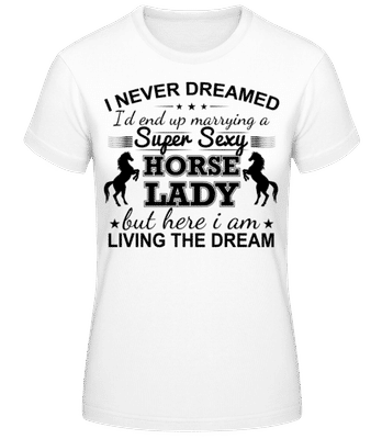Sexy Horse Lady - Frauen Basic T-Shirt - Weiß - Vorne