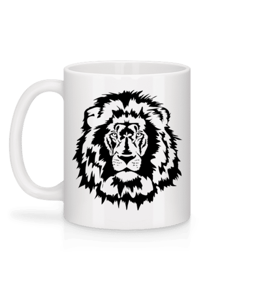 Vorschau: Löwe - Tasse - Weiß - Hinten