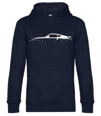 'Nissan 370Z Nismo' Silhouette - Men’s Standard Hoodie - Navy - Front