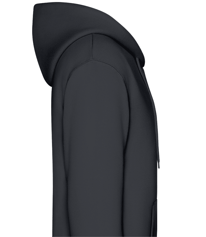 Preview: Men's Organic Hoodie with Side Pockets - Grey - Right