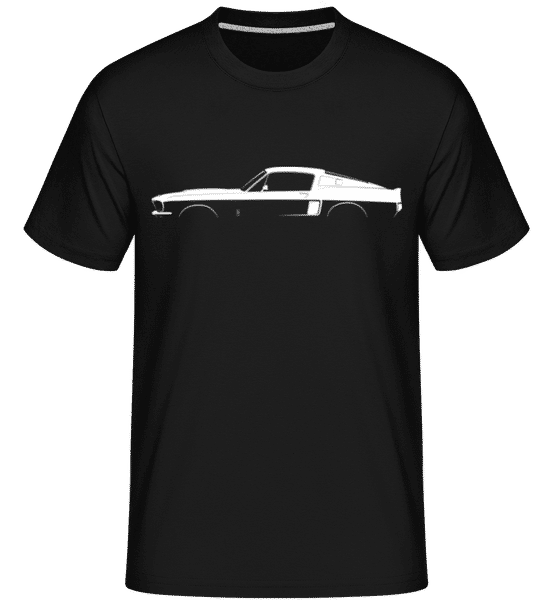 'Ford Shelby GT500 (1967)' Silhouette -  T-Shirt Shirtinator homme - Noir - Devant