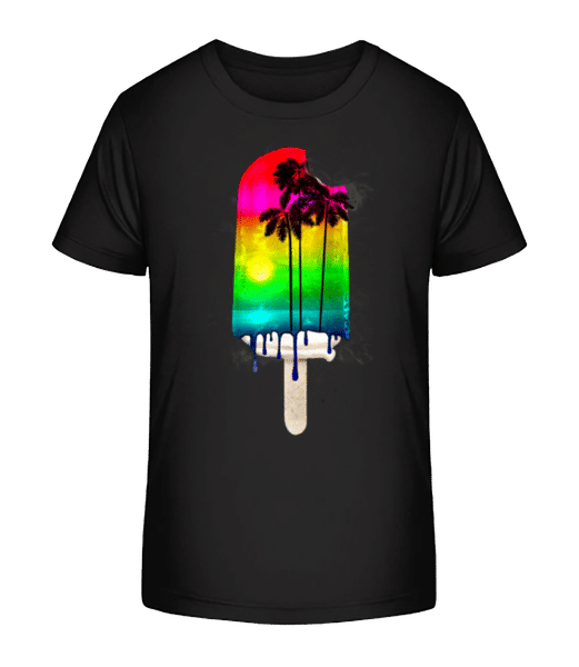 Aperçu: Crème Glacée De Palmiers - T-shirt bio Enfant Stanley Stella 2.0 - Noir - Devant