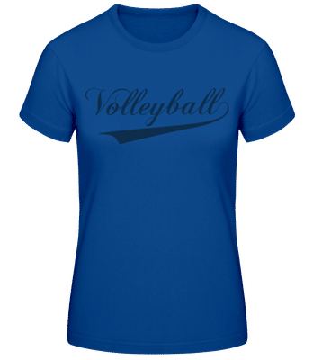 Lettrage de volley-ball vert - T-shirt standard Femme - Bleu royal - Devant