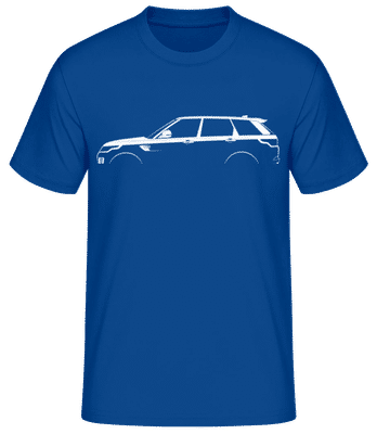 'Range Rover Sport (2013)' Silhouette - T-shirt standard Homme - Bleu royal - Devant