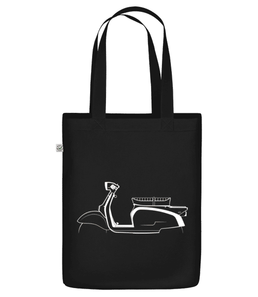 Aperçu: 'Zündapp RS 50 Super' Silhouette - Sac en toile bio - Noir - Devant