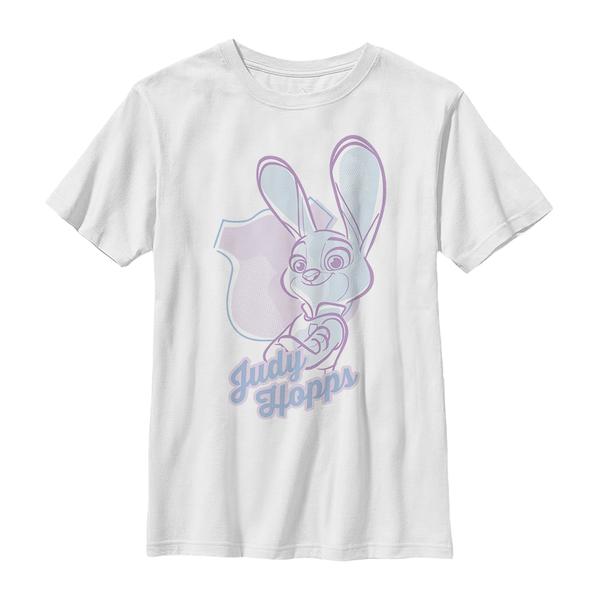 Aperçu: Disney - Zootopie - Judy Hopps Pastel Pop - Enfant T-shirt - Blanc - Devant