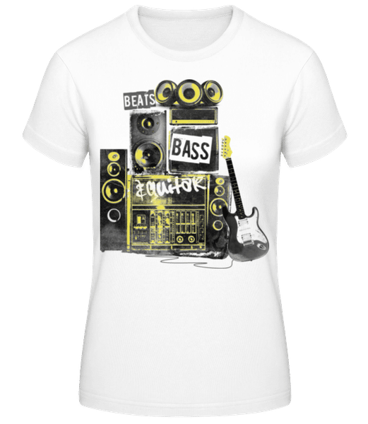 Aperçu: Beat Bass And Guitar - T-shirt femme B&C - Blanc - Devant