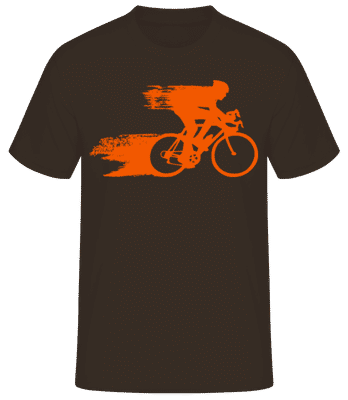 Cyclist - Männer Basic T-Shirt - Braun - Vorne