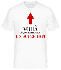 Voilà Un Super Papi · T-shirt standard Homme
