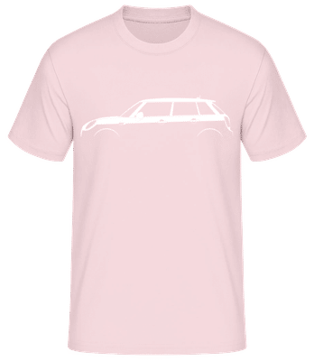 'Mini Cooper 5-Door (F56)' Silhouette - T-shirt standard Homme - Rose - Devant