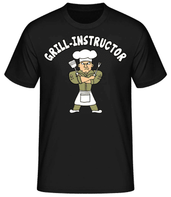 Grill Instructor - Männer Basic T-Shirt - Schwarz - Vorne