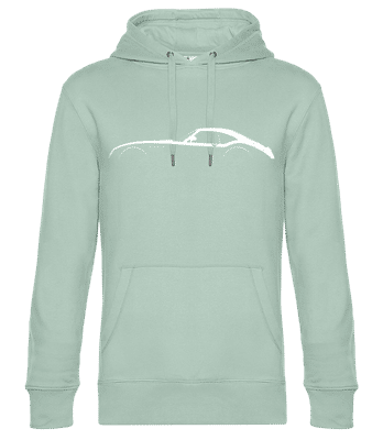 'Wiesmann GT MF4' Silhouette - Men’s Standard Hoodie - Mint Green - Front