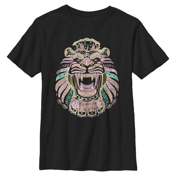 Aperçu: Disney - Aladin - Lion Aladdin - Enfant T-shirt - Noir - Devant