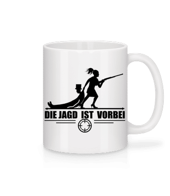 Die Jagd Ist Vorbei - Tasse - Weiß - Vorne