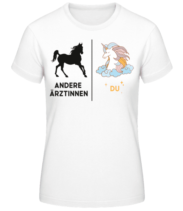 Vorschau: Andere Ärztinnen Du - Frauen Basic T-Shirt - Weiß - Vorne