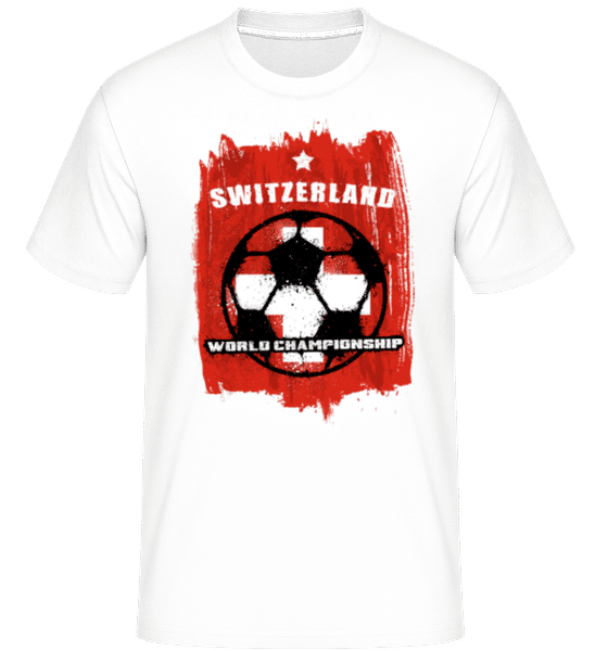 Preview: Switzerland World Championship -  Shirtinator Men's T-Shirt - White - Front