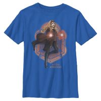 Marvel - Doctor Strange - Scarlet Witch Wanda Mandala - Kids T-Shirt - Royal blue - Front