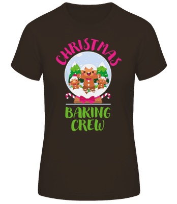 Christmas Baking Crew - T-shirt standard Femme - Marron - Devant
