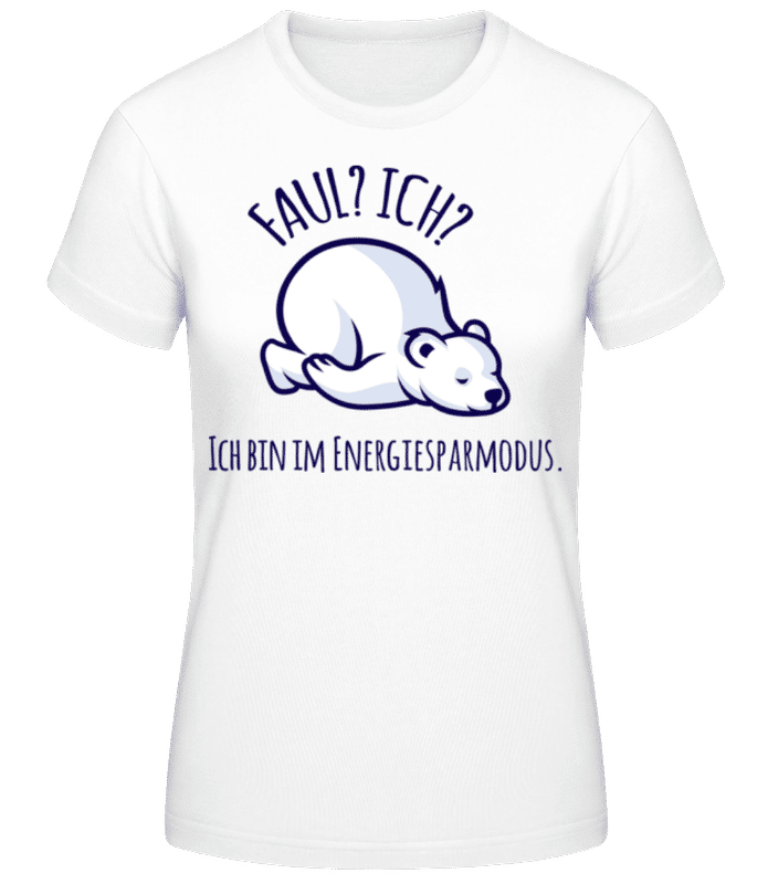 Vorschau: Ich Bin Im Energiesparmodus - Frauen Basic T-Shirt - Weiß - Vorne