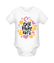 Best Mom Ever Hearts · Organic Baby Body