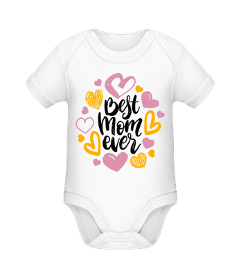 Best Mom Ever - Body manches courtes bio - Blanc - Devant