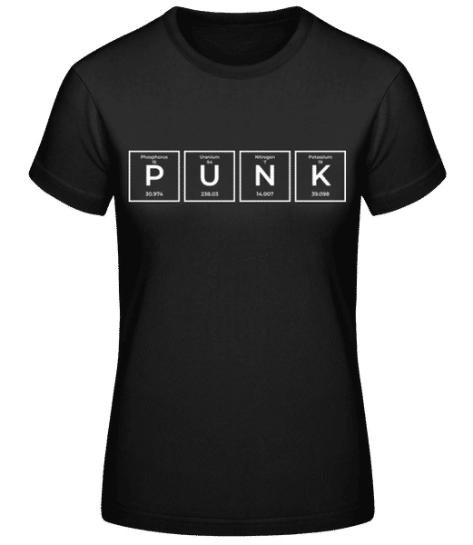 Aperçu: Punk Periodic Table - T-shirt standard Femme - Noir - Devant