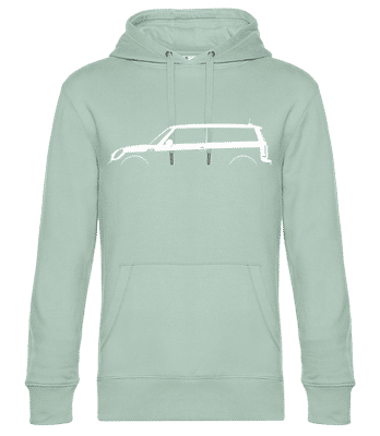'Mini Cooper Clubman (R55)' Silhouette - Sweat à capuche standard homme - Menthe verte - Devant