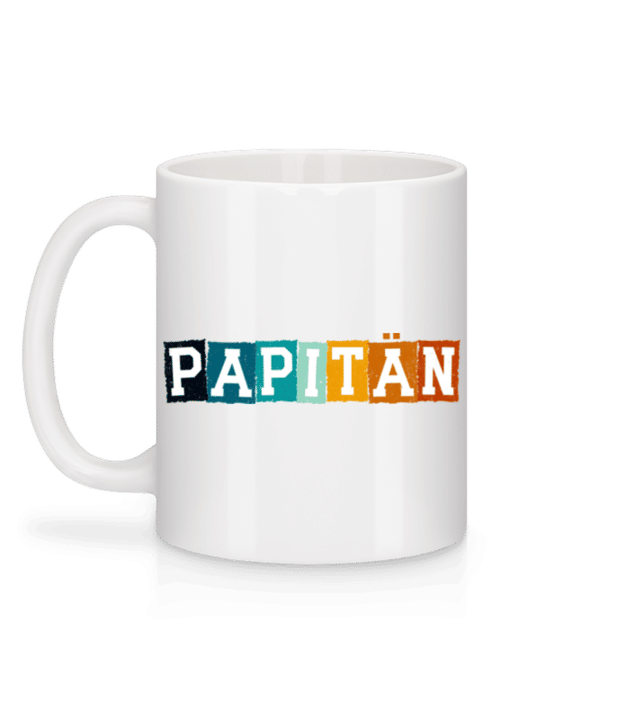 Vorschau: Papitän - Tasse - Weiß - Hinten