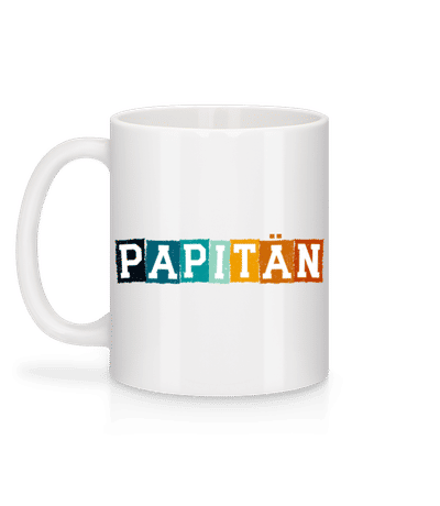 Papitän - Tasse - Weiß - Hinten