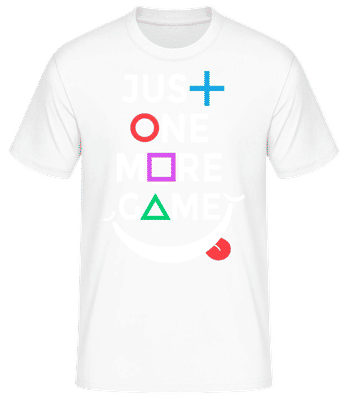 Just One More Game - T-shirt standard Homme - Blanc - Devant
