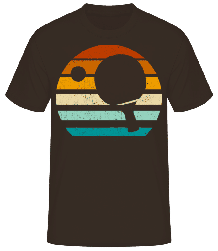 Preview: Table Tennis Retro - Men's B&C T-Shirt - Brown - Front