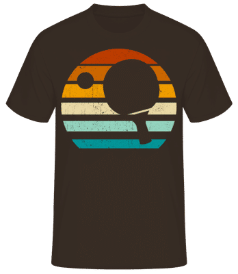 Table Tennis Retro - Men's B&C T-Shirt - Brown - Front
