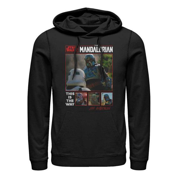 Aperçu: Star Wars - The Mandalorian - Skupina Fett Returns - Unisex Sweat à capuche - Noir - Devant