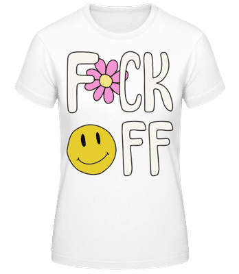 Fck Off - Camiseta básica de mujer - Blanco - delante