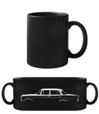 'Mercedes-Benz 230 (W110)' Silhouette - Taza negra - Negro - delante