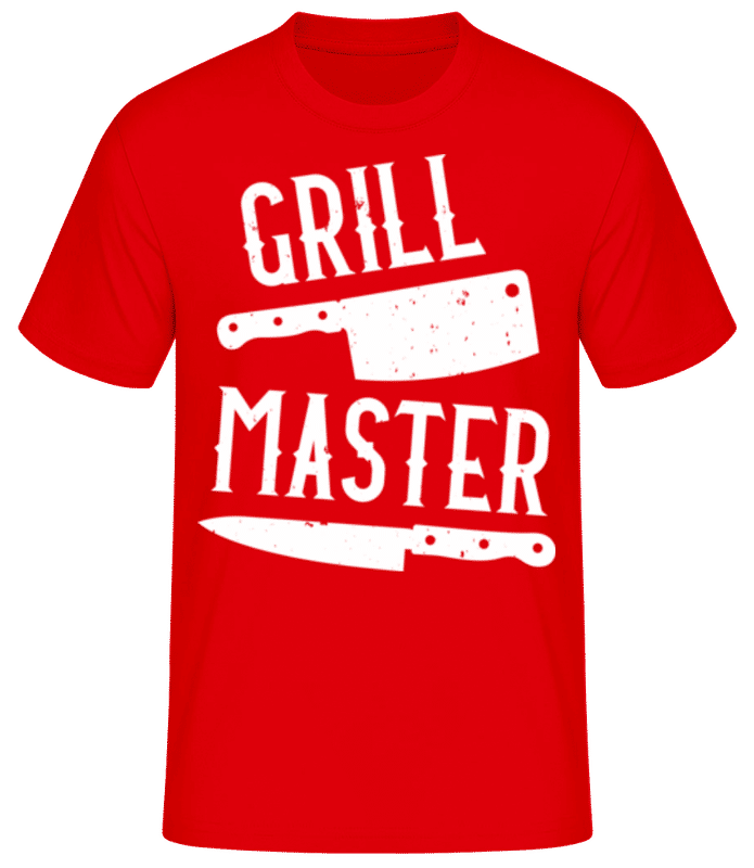 Preview: Grillmaster - Men's Basic T-Shirt - Red - Front