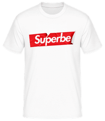 Superbe Aufkleber · Männer Basic T-Shirt