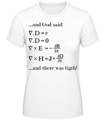 And There Was Light - Camiseta para mujer B&C - Blanco - delante